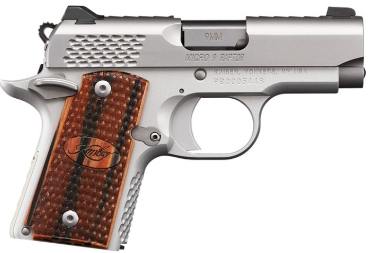 KIMBER MICRO 9 STAINLESS RAPTOR MICRO 9 9MM 3.65IN BARREL 7RD 3300109 - Taurus Savings